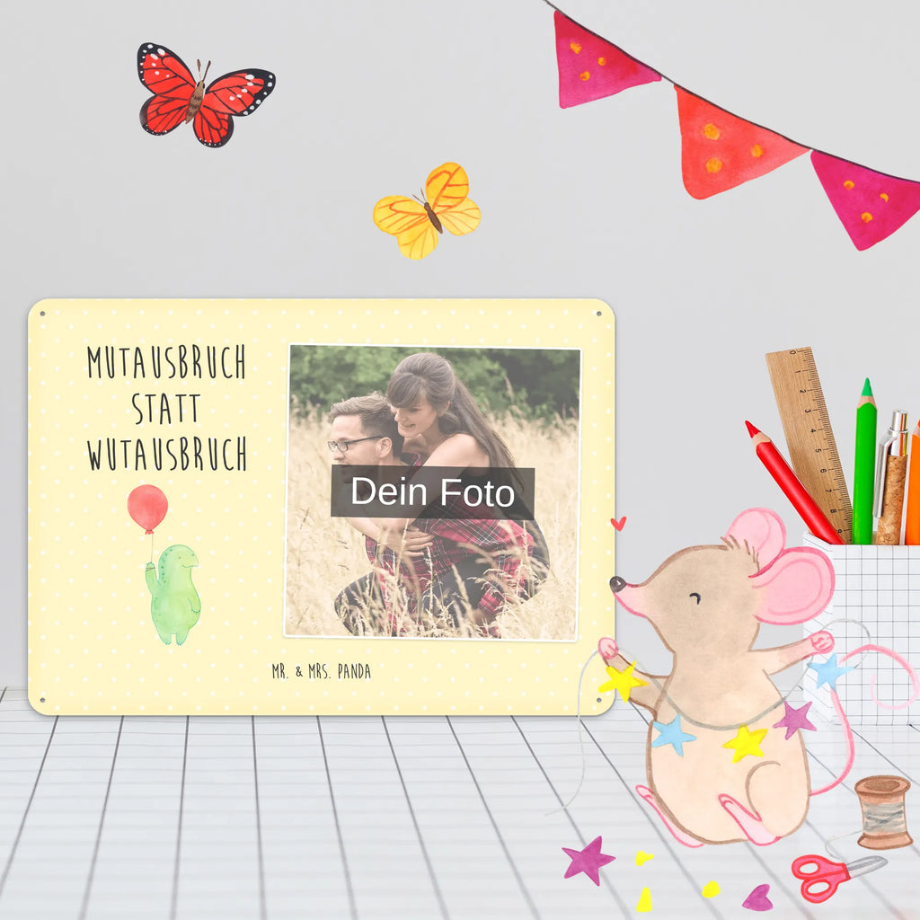 Personalized Photo Metal Sign tortoise balloon turtle, tortoise, reptile, ancient creature, cute, sweet, gift, gift ideas, birthday gift, illustrated, funny, turtle gift items, funny turtle gifts, pet turtles, mom, best friend, sister or daughter, turtle lover, turtles, courageous outburst, motivation, motivational slogan