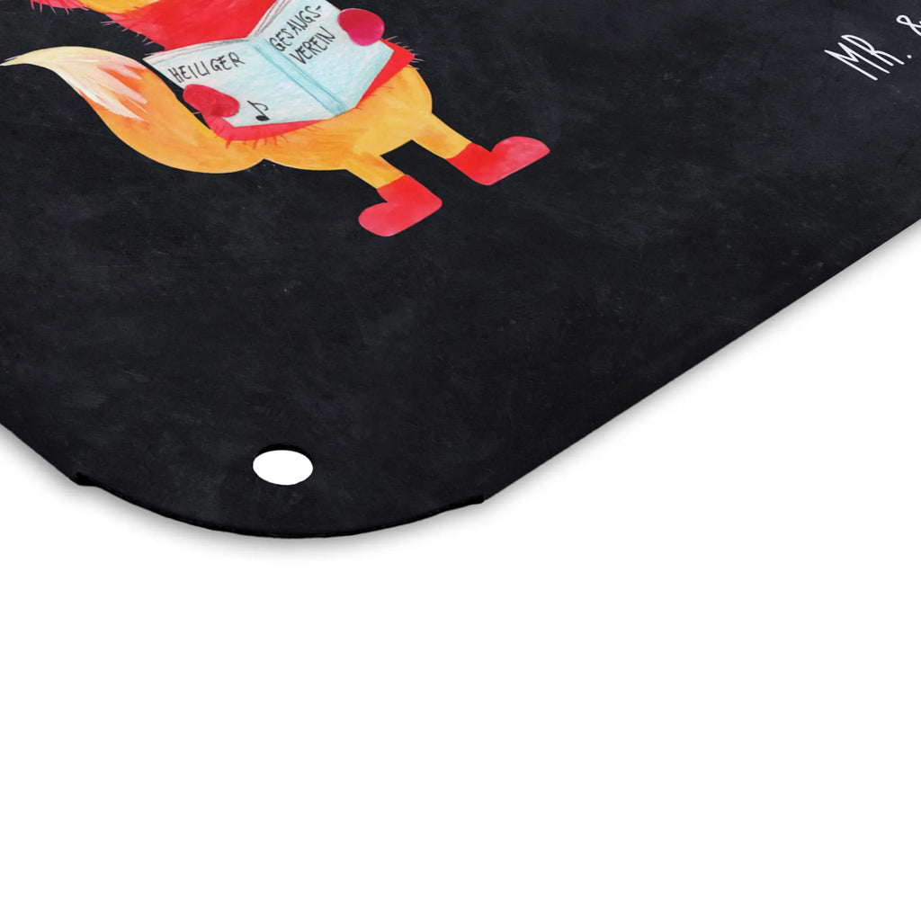 Personalized Photo Metal Sign Fox Singer Winter, Christmas, Christmas time, snow