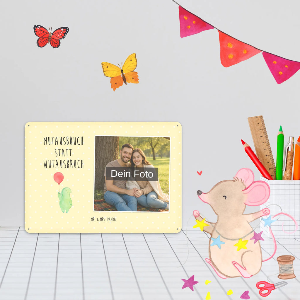 Personalized Photo Metal Sign tortoise balloon turtle, tortoise, reptile, ancient creature, cute, sweet, gift, gift ideas, birthday gift, illustrated, funny, turtle gift items, funny turtle gifts, pet turtles, mom, best friend, sister or daughter, turtle lover, turtles, courageous outburst, motivation, motivational slogan