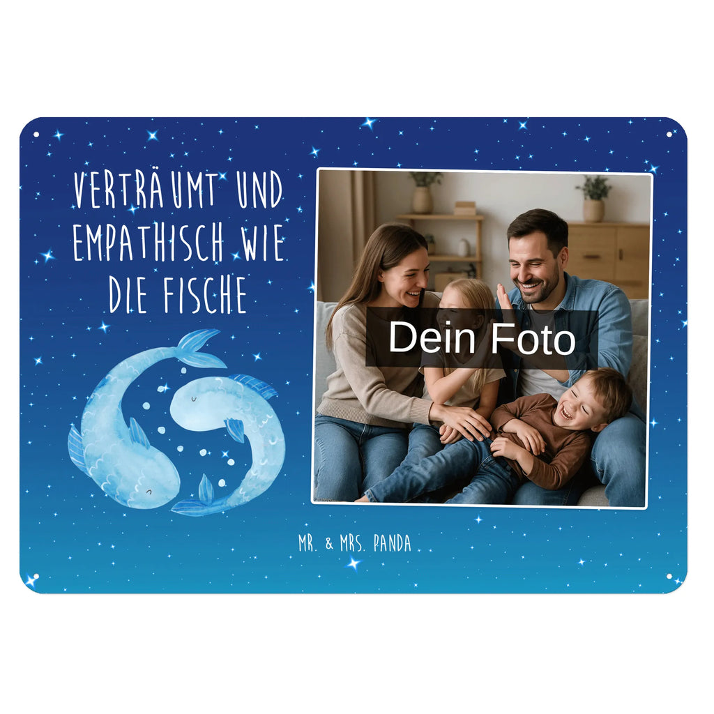 Personalized Photo Metal Sign Star sign fish constellations, birthdays, astrology, zodiac, date of birth, month of birth, fish gift, fish sign, fish constellation, birthday march, birthday february, gift february, gift march, fish