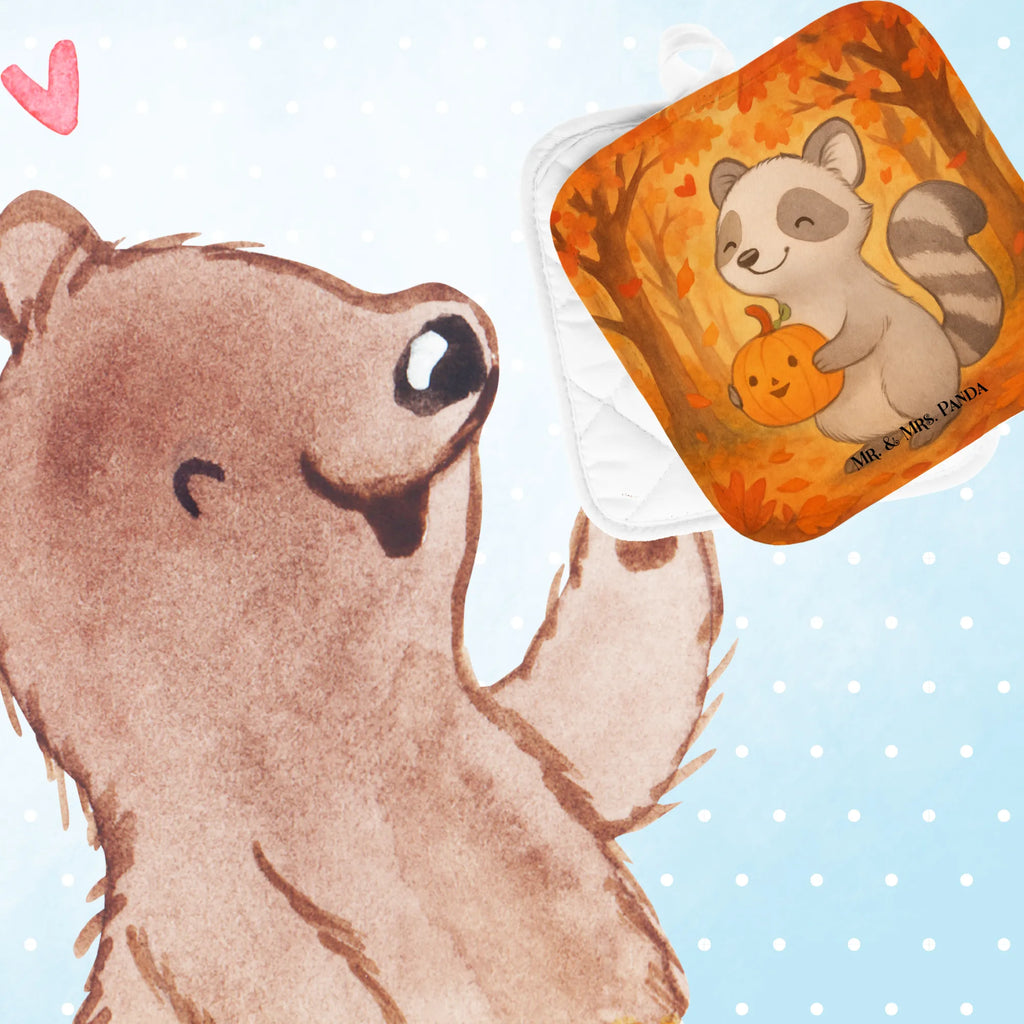 Topflappen Waschbär Kürbis Design Topfhandschuhe, Topflappen, Schöne Topflappen, Topfhandschuh, Topflappen mit Spruch, Ofenhandschuh, Ofenhandschuhe, Topflappenset, Topflappen Set, Topflappen lustig, Topfuntersetzer, Topflappen 2er Set, Halloween, Deko, Martinssingen, Dekoration, Geschenke, Schenken, Trick or Treat, Süßes sonst gibt's saures, Halloween Deko, Waschbär, Kürbis