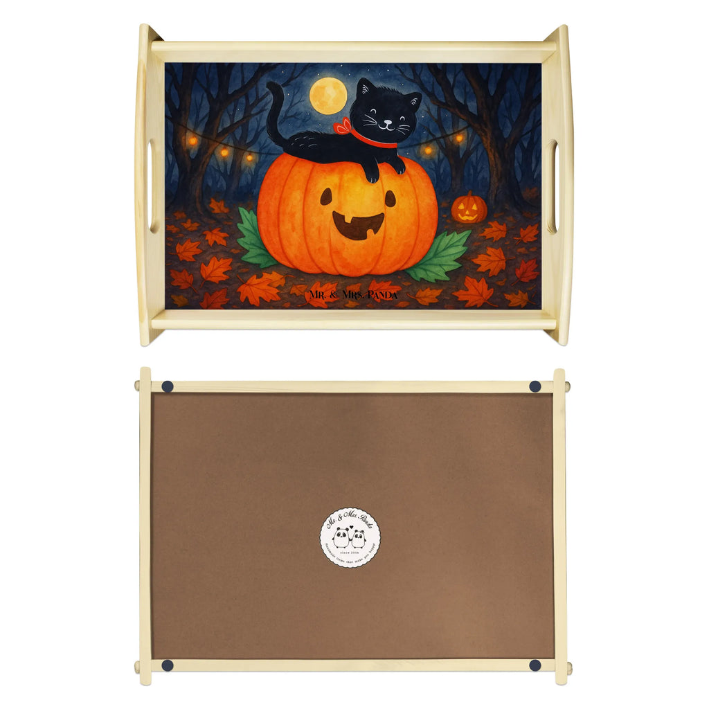 Serviertablett Schwarze Katze Design Dekotablett, Küchentablett, Frühstückstablett, Serviertablett, Holztablett, Tablett, Halloween, Deko, Martinssingen, Dekoration, Geschenke, Schenken