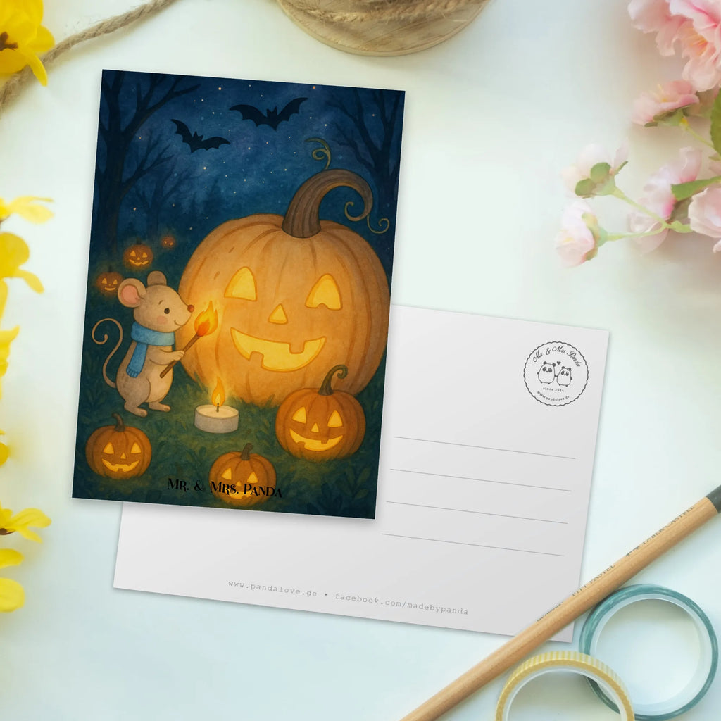 Postkarte Kürbis Maus Design Dankeskarte, Ansichtskarten, Einladung Geburtstag, Geburtstagskarte, Karte, Postkarte, Grußkarte, Ansichtskarte, Einladungskarten Geburtstag, Einladungskarte, Geschenkkarte, Einladung, Halloween, Deko, Martinssingen, Dekoration, Geschenke, Schenken, Kerzen, Maus, Halloween Deko, Kürbis, Süßes sonst gibt's saures, Trick or Treat