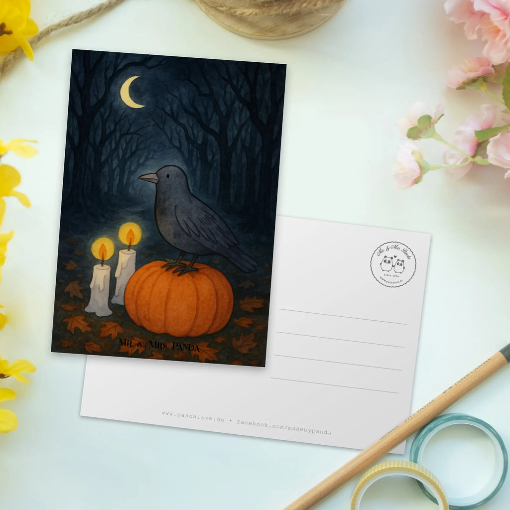 Postkarte Krähe Halloween Design Einladung Geburtstag, Postkarte, Einladung, Einladungskarten Geburtstag, Grußkarte, Ansichtskarte, Karte, Geschenkkarte, Dankeskarte, Einladungskarte, Ansichtskarten, Geburtstagskarte, Halloween, Deko, Martinssingen, Dekoration, Geschenke, Schenken