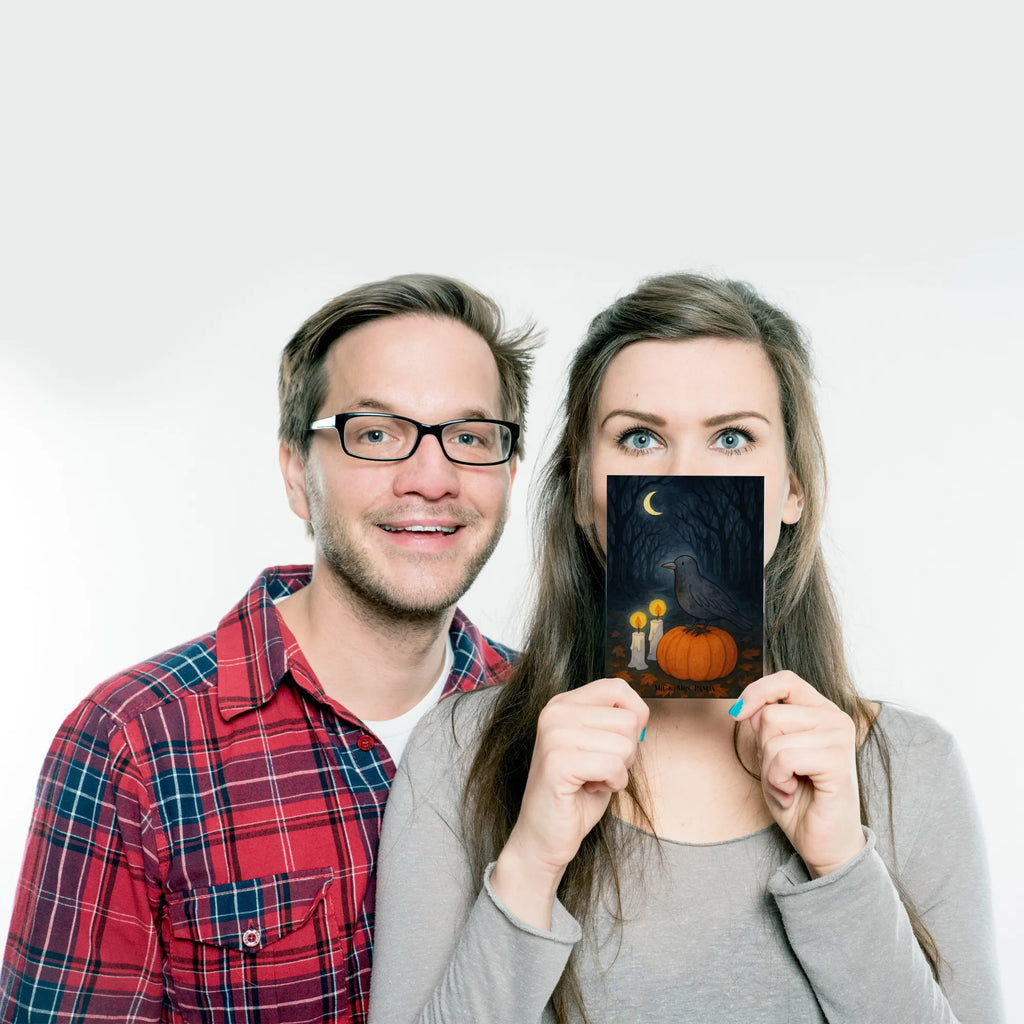 Postkarte Krähe Halloween Design Einladung Geburtstag, Postkarte, Einladung, Einladungskarten Geburtstag, Grußkarte, Ansichtskarte, Karte, Geschenkkarte, Dankeskarte, Einladungskarte, Ansichtskarten, Geburtstagskarte, Halloween, Deko, Martinssingen, Dekoration, Geschenke, Schenken