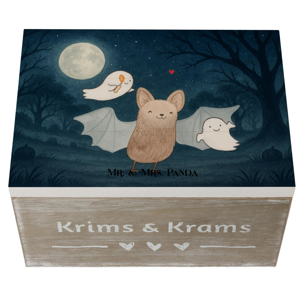 Holzkiste Fledermaus Gespenster Design Schatzkiste, Geschenkdose, Erinnerungsbox, Dekokiste, Erinnerungskiste, Truhe, Aufbewahrungsbox, Holzkiste, XXL, Kiste, Schatulle, Geschenkbox, Halloween, Deko, Martinssingen, Dekoration, Geschenke, Schenken, Fledermaus, Süßes sonst gibt's saures, Halloween Deko, Trick or Treat, Gespenster