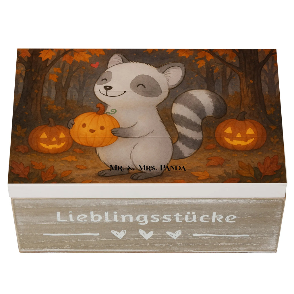 Holzkiste Waschbär Kürbis Design Erinnerungsbox, Holzkiste, Geschenkbox, Geschenkdose, Schatulle, Dekokiste, Erinnerungskiste, XXL, Truhe, Aufbewahrungsbox, Kiste, Schatzkiste, Halloween, Deko, Martinssingen, Dekoration, Geschenke, Schenken, Waschbär, Trick or Treat, Kürbis, Süßes sonst gibt's saures, Halloween Deko
