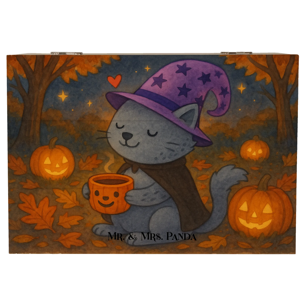 Holzkiste Kater Kaffee Design Erinnerungskiste, Holzkiste, Truhe, Aufbewahrungsbox, Schatzkiste, Geschenkdose, Geschenkbox, Kiste, XXL, Erinnerungsbox, Schatulle, Dekokiste, Halloween, Deko, Martinssingen, Dekoration, Geschenke, Schenken, Hexe, Magie, Kater, Kaffee