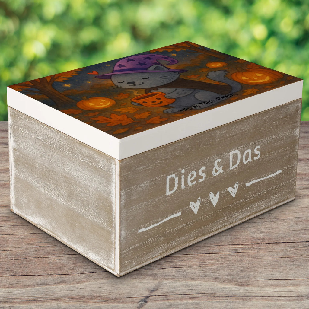 Holzkiste Kater Kaffee Design Erinnerungskiste, Holzkiste, Truhe, Aufbewahrungsbox, Schatzkiste, Geschenkdose, Geschenkbox, Kiste, XXL, Erinnerungsbox, Schatulle, Dekokiste, Halloween, Deko, Martinssingen, Dekoration, Geschenke, Schenken, Hexe, Magie, Kater, Kaffee
