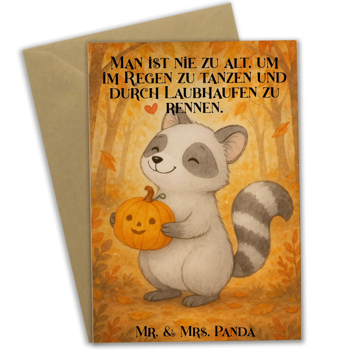 Grußkarte Waschbär Kürbis Design genesungskarte, Grußkarte, firmungskarte, abiturkarte, hochzeitskarten, Glückwunschkarte, valentinstagskarte, weihnachtskarten, kommunionskarte, vatertagskarte, spruchkarte, osterkarte, dankeskarten, Beileidskarte, osterkarten, babykarte, Grußkarten, neujahrskarte, Klappkarte, glückwunschkarten, jubiläumskarte, Motivkarte, einladungskarten, Dekoration, Geschenke, Schenken, Deko, Halloween, Martinssingen, Halloween Deko, Süßes Sonst Gibt's Saures, Waschbär, Kürbis, Trick Or Treat