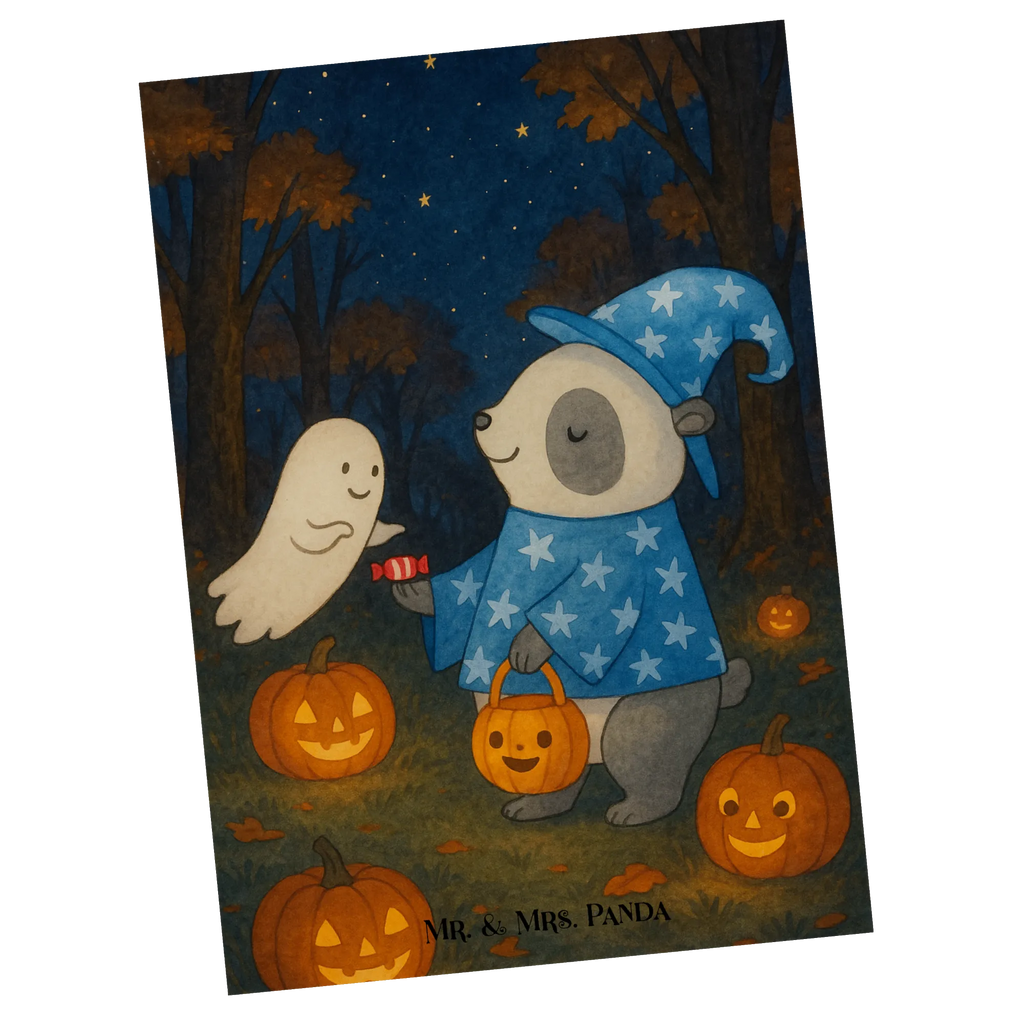 Postkarte Panda Zauberer Design Karte, Einladungskarte, Einladung, Grußkarte, Postkarte, Ansichtskarte, Ansichtskarten, Einladung Geburtstag, Geburtstagskarte, Einladungskarten Geburtstag, Dankeskarte, Geschenkkarte, Halloween, Deko, Martinssingen, Dekoration, Geschenke, Schenken, Gespenst, Süßes sonst gibt's saures, Trick or Treat, Zauberer, Panda, Halloween Deko