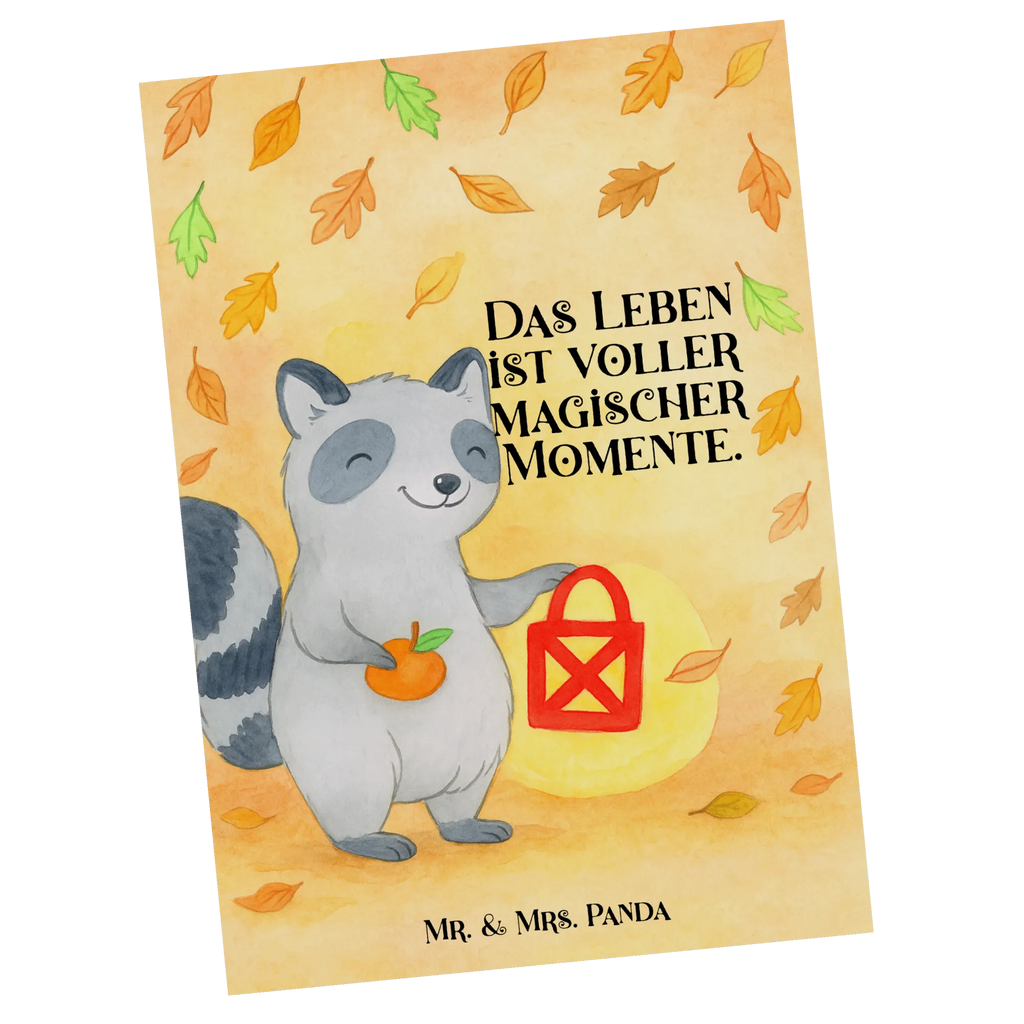 Pocztówka szop pracz latarnia Design Postkarte, Karte, Geschenkkarte, Grußkarte, Einladung, Ansichtskarte, Geburtstagskarte, Einladungskarte, Dankeskarte, Ansichtskarten, Einladung Geburtstag, Einladungskarten Geburtstag, Halloween, Deko, Martinssingen, Dekoration, Geschenke, Schenken, Halloween Deko, Trick or Treat, Süßes sonst gibt's saures, Waschbär, Laterne, Herbst