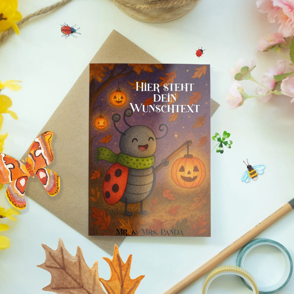 Personalisierte Grußkarte Smörle Laterne Design Grußkarte selbst gestalten, Personalisierte Einladungskarte, Personalisierte Grußkarte, Personalisierte Karte, Grußkarte als Geldgeschenk, Grußkarten personalisiert, Grußkarte selber drucken, Grußkarte mit Namen, Personalisierte Geburtstagskarte, Personalisiertere Klappkarte, Personalisierte Hochzeitskarte, Grußkarte mit persönlichen Nachrichten, Personalisierte Glückwunschkarte, Halloween, Deko, Martinssingen, Dekoration, Geschenke, Schenken, Marienkäfer, Herbst, Laterne