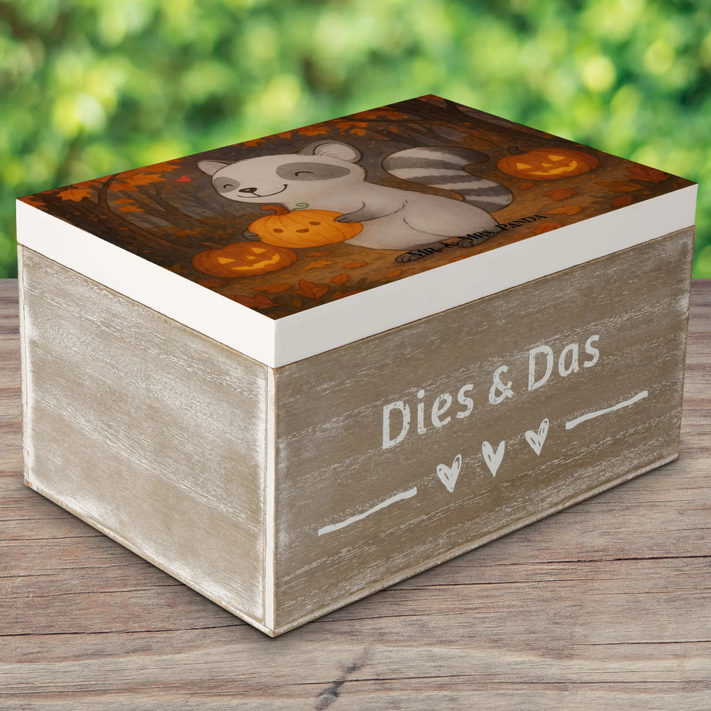 Holzkiste Waschbär Kürbis Design Erinnerungsbox, Holzkiste, Geschenkbox, Geschenkdose, Schatulle, Dekokiste, Erinnerungskiste, XXL, Truhe, Aufbewahrungsbox, Kiste, Schatzkiste, Halloween, Deko, Martinssingen, Dekoration, Geschenke, Schenken, Waschbär, Trick or Treat, Kürbis, Süßes sonst gibt's saures, Halloween Deko