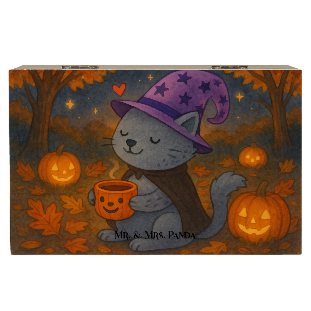 Holzkiste Kater Kaffee Design Erinnerungskiste, Holzkiste, Truhe, Aufbewahrungsbox, Schatzkiste, Geschenkdose, Geschenkbox, Kiste, XXL, Erinnerungsbox, Schatulle, Dekokiste, Halloween, Deko, Martinssingen, Dekoration, Geschenke, Schenken, Hexe, Magie, Kater, Kaffee