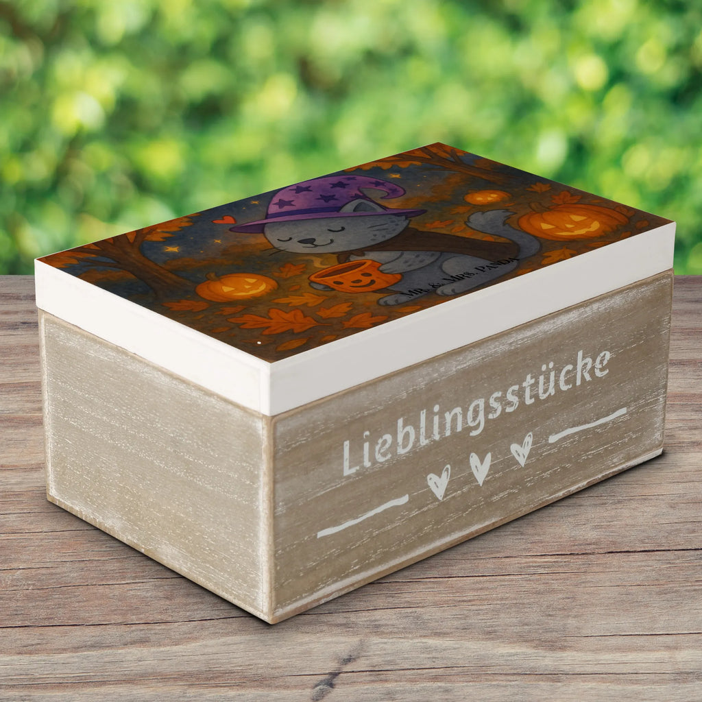 Holzkiste Kater Kaffee Design Erinnerungskiste, Holzkiste, Truhe, Aufbewahrungsbox, Schatzkiste, Geschenkdose, Geschenkbox, Kiste, XXL, Erinnerungsbox, Schatulle, Dekokiste, Halloween, Deko, Martinssingen, Dekoration, Geschenke, Schenken, Hexe, Magie, Kater, Kaffee