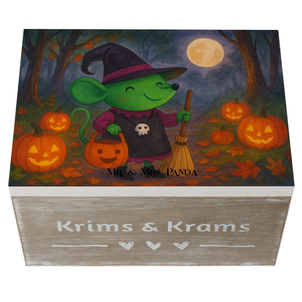 Holzkiste Maus Hexe Design Erinnerungskiste, Schatulle, Kiste, Truhe, Erinnerungsbox, XXL, Schatzkiste, Aufbewahrungsbox, Geschenkdose, Holzkiste, Geschenkbox, Dekokiste, Halloween, Deko, Martinssingen, Dekoration, Geschenke, Schenken