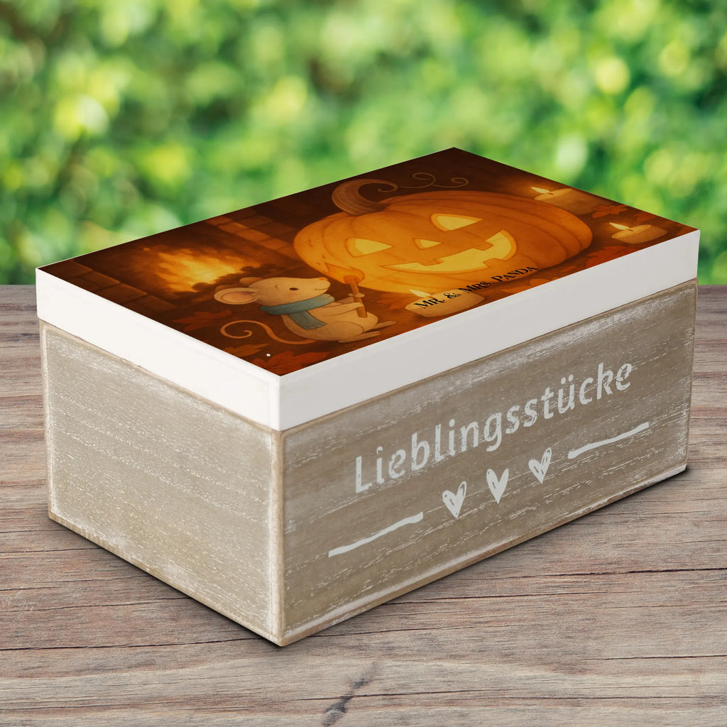Holzkiste Kürbis Maus Design Schatzkiste, Dekokiste, Geschenkbox, Aufbewahrungsbox, Holzkiste, Erinnerungskiste, Truhe, Geschenkdose, Kiste, XXL, Schatulle, Erinnerungsbox, Halloween, Deko, Martinssingen, Dekoration, Geschenke, Schenken, Halloween Deko, Süßes sonst gibt's saures, Kerzen, Kürbis, Trick or Treat, Maus