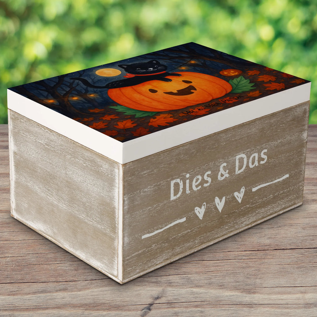 Holzkiste Schwarze Katze Design Holzkiste, Schatzkiste, Geschenkdose, Geschenkbox, Aufbewahrungsbox, XXL, Truhe, Erinnerungskiste, Schatulle, Dekokiste, Erinnerungsbox, Kiste, Halloween, Deko, Martinssingen, Dekoration, Geschenke, Schenken