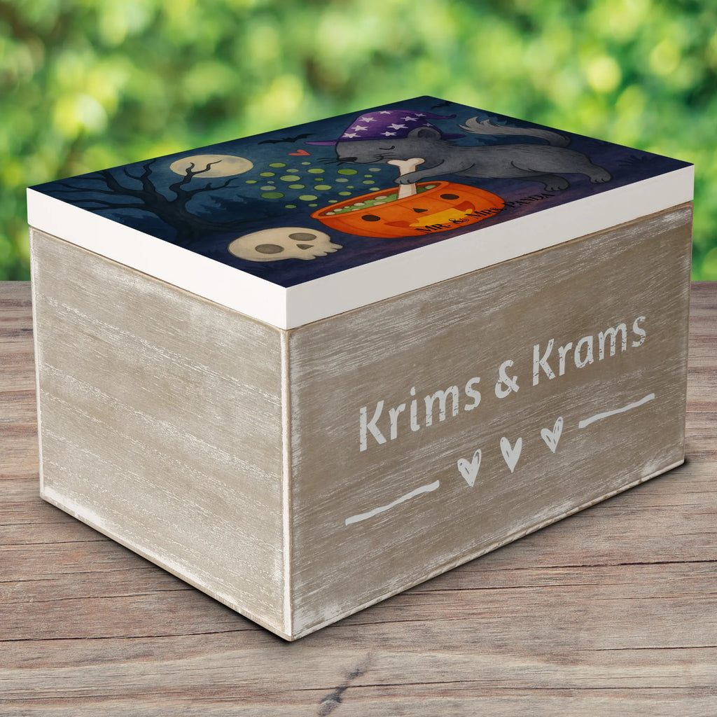 Holzkiste Kater Hexenkessel Design Geschenkdose, Erinnerungsbox, Truhe, Schatzkiste, Aufbewahrungsbox, Erinnerungskiste, XXL, Dekokiste, Geschenkbox, Schatulle, Holzkiste, Kiste, Halloween, Deko, Martinssingen, Dekoration, Geschenke, Schenken, Hexenkessel, Zaubertrank, Kater, Zaubern, Hexe