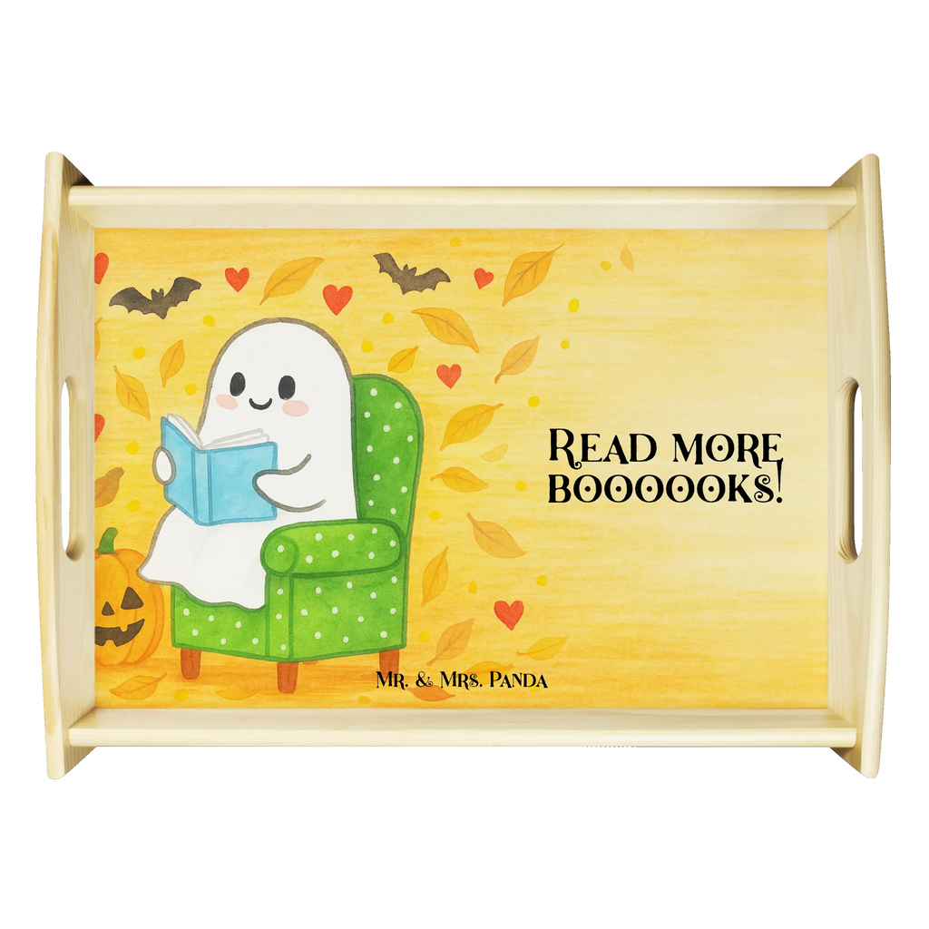 Frühstückstablett Gespenst  Buch  Design Serviertablett, Tablett, Holztablett, Küchentablett, Dekotablett, Frühstückstablett, Halloween, Deko, Martinssingen, Dekoration, Geschenke, Schenken, Gespenst, Buch, Herbst, gemütlich