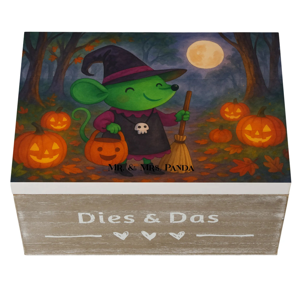 Holzkiste Maus Hexe Design Erinnerungskiste, Schatulle, Kiste, Truhe, Erinnerungsbox, XXL, Schatzkiste, Aufbewahrungsbox, Geschenkdose, Holzkiste, Geschenkbox, Dekokiste, Halloween, Deko, Martinssingen, Dekoration, Geschenke, Schenken