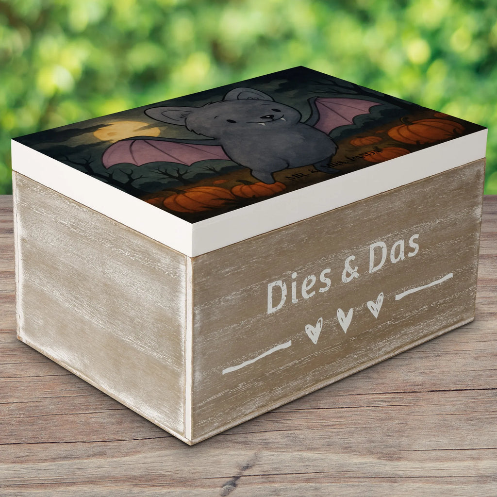 Holzkiste Fledermaus Erschrecken Design Aufbewahrungsbox, Dekokiste, Truhe, Kiste, Geschenkdose, Schatulle, Erinnerungsbox, Holzkiste, Geschenkbox, Erinnerungskiste, Schatzkiste, XXL, Halloween, Deko, Martinssingen, Dekoration, Geschenke, Schenken