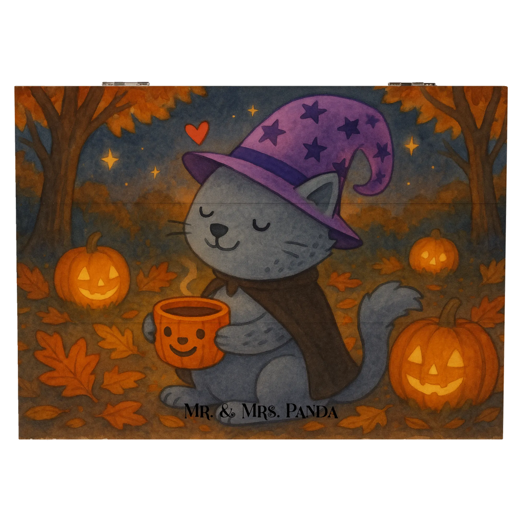 Holzkiste Kater Kaffee Design Erinnerungskiste, Holzkiste, Truhe, Aufbewahrungsbox, Schatzkiste, Geschenkdose, Geschenkbox, Kiste, XXL, Erinnerungsbox, Schatulle, Dekokiste, Halloween, Deko, Martinssingen, Dekoration, Geschenke, Schenken, Hexe, Magie, Kater, Kaffee