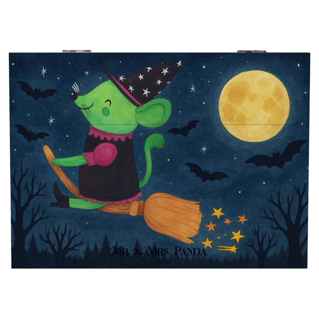 Holzkiste Hexe Fliegt Design Geschenkdose, Truhe, Dekokiste, Schatulle, Holzkiste, Schatzkiste, Kiste, Erinnerungsbox, XXL, Aufbewahrungsbox, Geschenkbox, Erinnerungskiste, Halloween, Deko, Martinssingen, Dekoration, Geschenke, Schenken