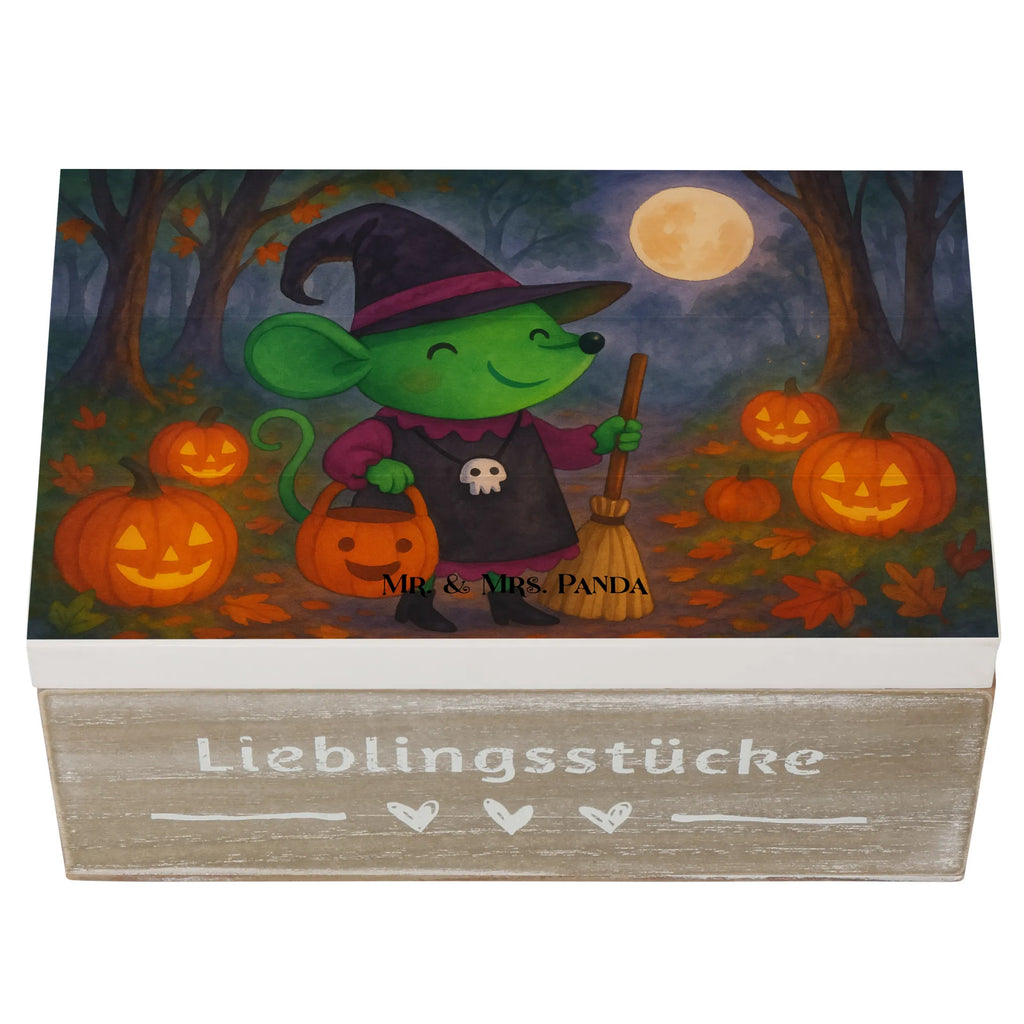 Holzkiste Maus Hexe Design Erinnerungskiste, Schatulle, Kiste, Truhe, Erinnerungsbox, XXL, Schatzkiste, Aufbewahrungsbox, Geschenkdose, Holzkiste, Geschenkbox, Dekokiste, Halloween, Deko, Martinssingen, Dekoration, Geschenke, Schenken