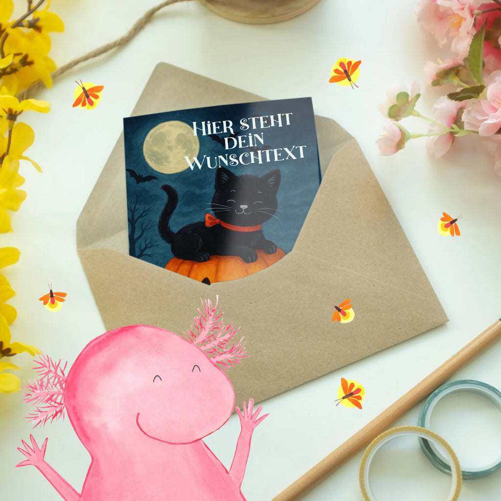 Personalisierte Grußkarte Schwarze Katze Design Personalisierte Hochzeitskarte, Grußkarte als Geldgeschenk, Personalisierte Grußkarte, Personalisierte Geburtstagskarte, Personalisiertere Klappkarte, Grußkarte selbst gestalten, Personalisierte Karte, Grußkarte mit persönlichen Nachrichten, Personalisierte Glückwunschkarte, Grußkarten personalisiert, Personalisierte Einladungskarte, Grußkarte mit Namen, Grußkarte selber drucken, Halloween, Deko, Martinssingen, Dekoration, Geschenke, Schenken