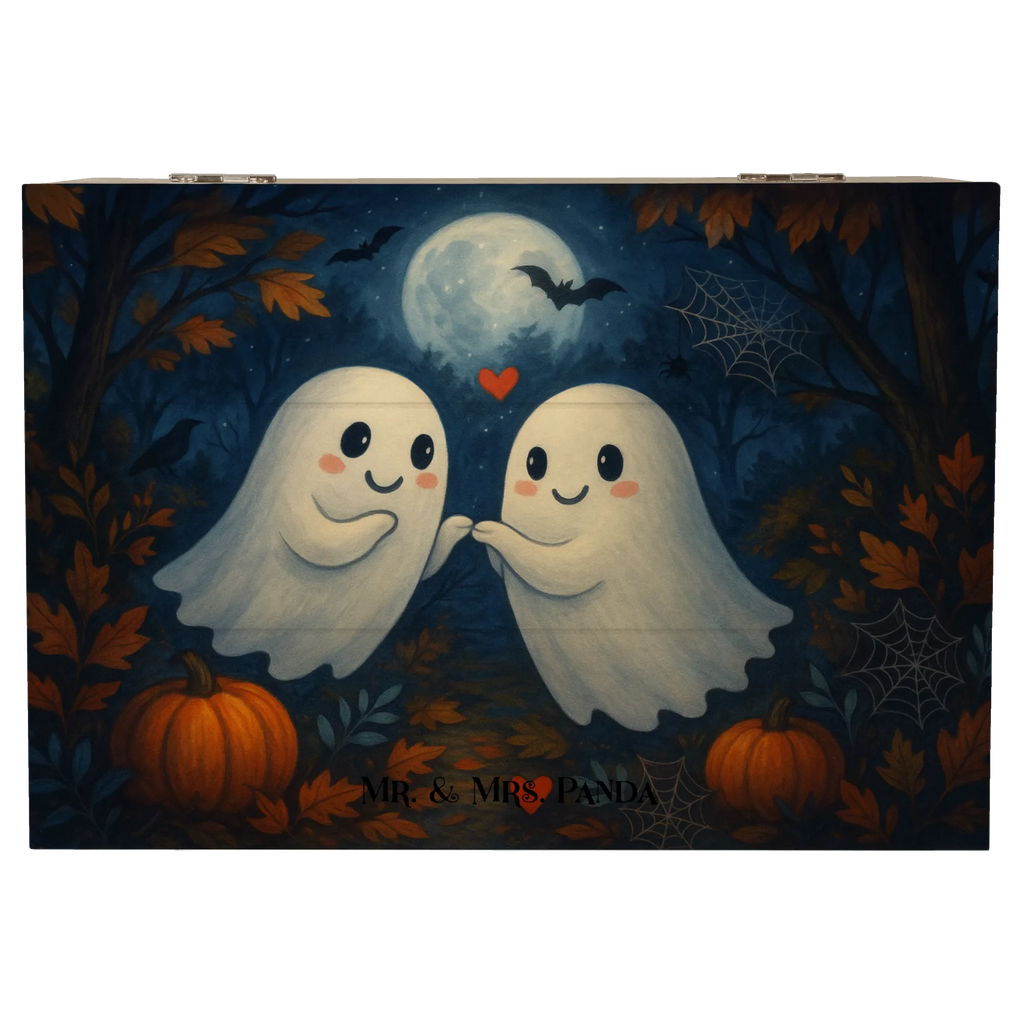 Holzkiste Gespenster  Liebe  Design XXL, Geschenkbox, Truhe, Geschenkdose, Schatulle, Kiste, Erinnerungskiste, Dekokiste, Schatzkiste, Erinnerungsbox, Aufbewahrungsbox, Holzkiste, Halloween, Deko, Martinssingen, Dekoration, Geschenke, Schenken, Verliebt, Paar, Gespenst