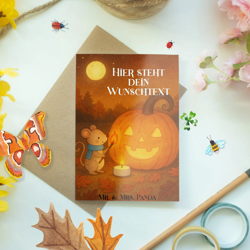 Personalisierte Grußkarte Kürbis Maus Design Personalisierte Geburtstagskarte, Grußkarten personalisiert, Personalisierte Glückwunschkarte, Grußkarte selbst gestalten, Personalisierte Hochzeitskarte, Personalisierte Karte, Grußkarte als Geldgeschenk, Personalisiertere Klappkarte, Grußkarte mit Namen, Personalisierte Einladungskarte, Grußkarte selber drucken, Grußkarte mit persönlichen Nachrichten, Personalisierte Grußkarte, Halloween, Deko, Martinssingen, Dekoration, Geschenke, Schenken, Kürbis, Kerzen, Trick or Treat, Halloween Deko, Süßes sonst gibt's saures, Maus