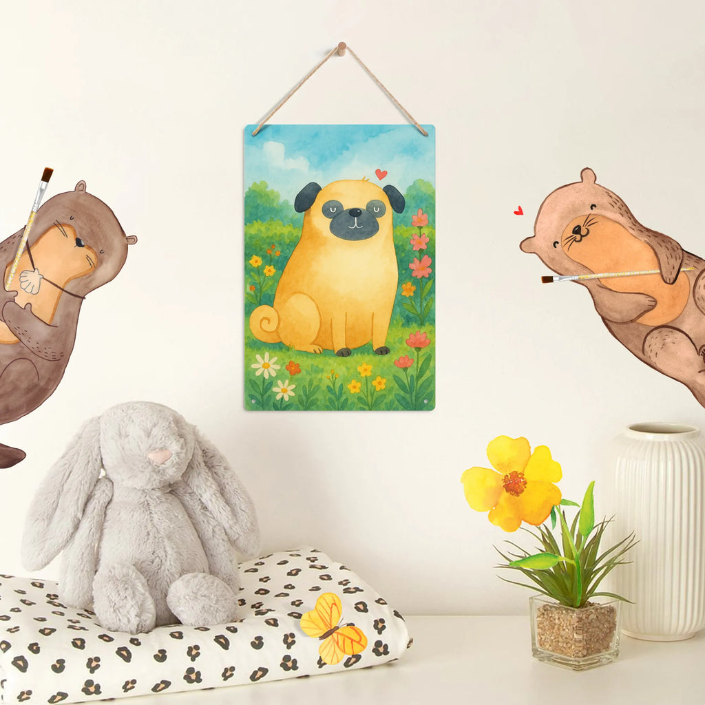 Paint by Numbers Metal Sign Pug Design dog, mutt, hound, woof, dog mama, dog breed, love dogs, love for dogs, dog decorative items, bag with dog print, funny gifts for dog owners, what do you give a dog lover, Christmas gifts for dogs, gifts for dogs, dog sayings, love, Pug, dog love