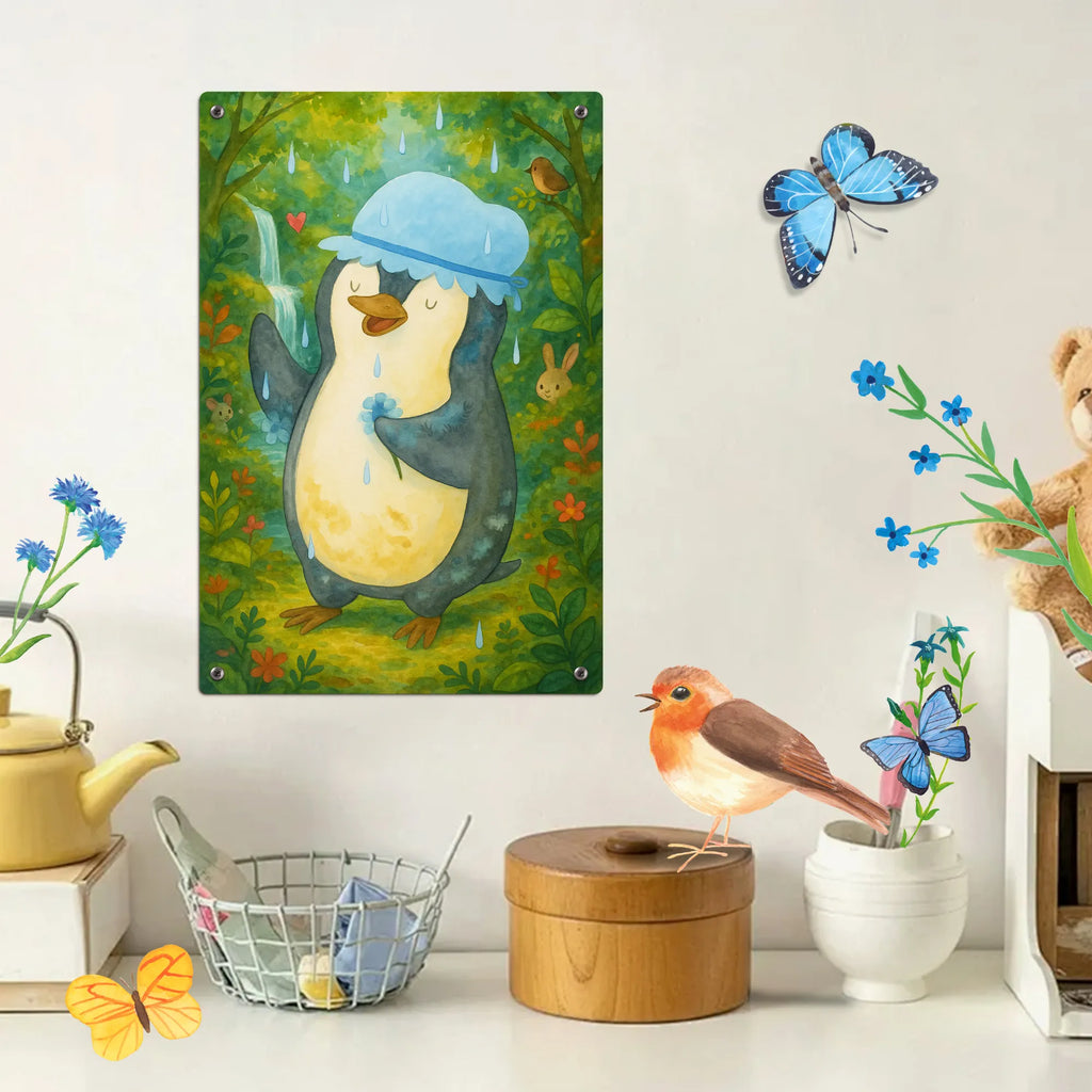 Malen nach Zahlen Metallschild Pinguin Duschen Design Kunstwerk, Kreativität, Malen, Bastelidee, DIY, Malen nach Zahlen, Baseln, Künstler, Ausmalbild, Pinguin, Dusche, Motivation, Pinguine, glücklich sein, Neustart, duschen, Lebensmotto, Neuanfang