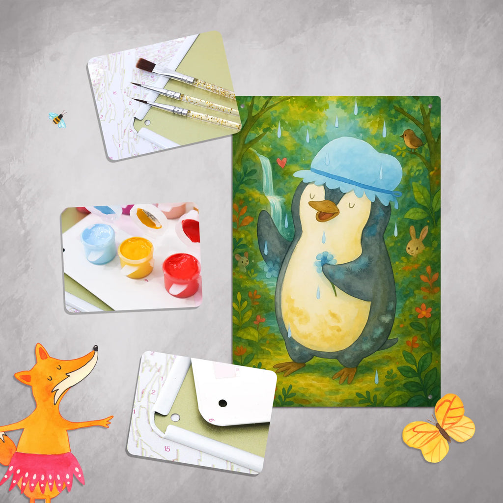 Malen nach Zahlen Metallschild Pinguin Duschen Design Kunstwerk, Kreativität, Malen, Bastelidee, DIY, Malen nach Zahlen, Baseln, Künstler, Ausmalbild, Pinguin, Dusche, Motivation, Pinguine, glücklich sein, Neustart, duschen, Lebensmotto, Neuanfang