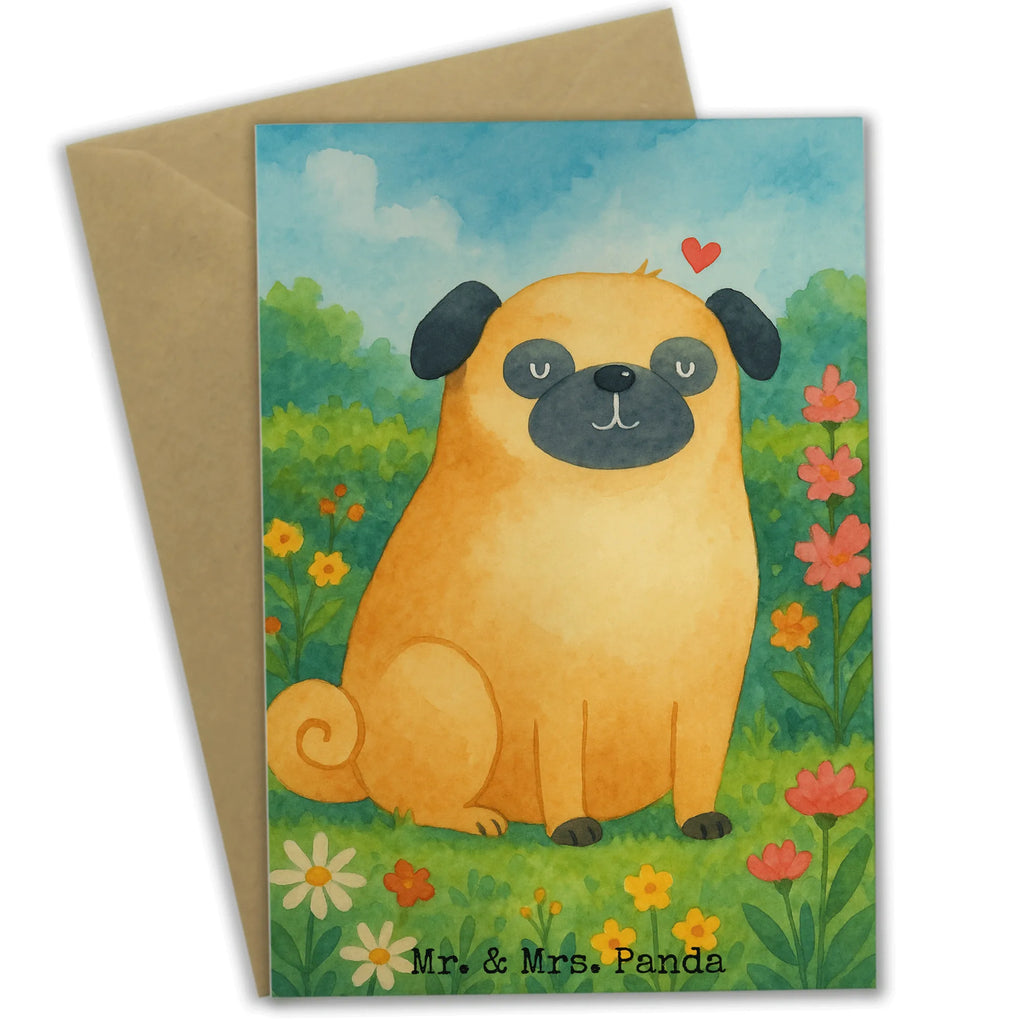 Grußkarte Mops Design Grußkarte, Klappkarte, Einladungskarte, Glückwunschkarte, Hochzeitskarte, Geburtstagskarte, Karte, Ansichtskarten, Hund, Hundemotiv, Haustier, Hunderasse, Tierliebhaber, Hundebesitzer, Sprüche, Mops, Liebe, Hundeliebe