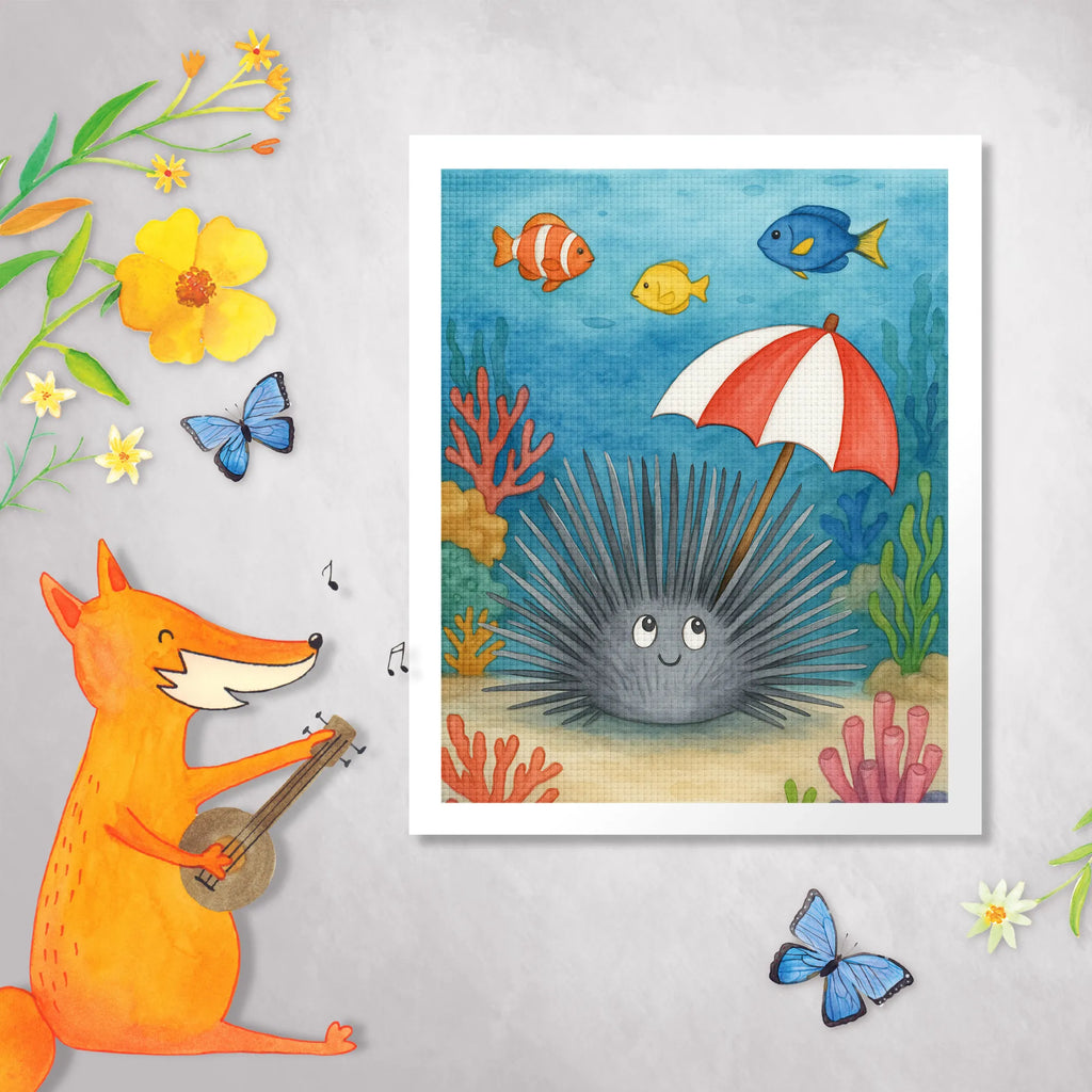 Diamond Painting Sea urchins Design Seafood, aquatic animals, ocean, sea, fish, shells, corals, reef, whale, narwhal, sea urchin, lobster, platypus, turtle, manatee, crocodile, orca, shrimp, gifts for seafood lovers, water world, underwater animals, underwater world, vacation, deep sea, seafood fans, gift ideas, seafood decoration, seafood posters, sea urchins, self-acceptance, life, here and now, self-love, living, mindfulness