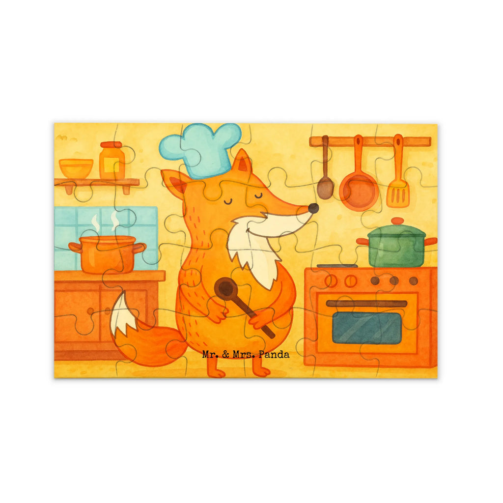 Puzzle Fuchs Koch Design Puzzle, Fuchs, Füchse, Koch Geschenk, Küche Deko, Küche Spruch, Party Spruch, witzig, Bäcker, Spruch lustig, Köche