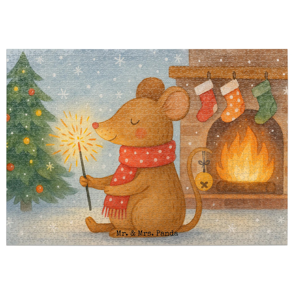 Puzzle Maus Weihnachten Design Puzzle, Wintermotiv, Advent, Heiligabend, Weihnachten, Winter, Nikolaus, Weihnachtsdeko, Mäuschen, Weihnachtsmotiv, Weihnachtsgruß, Maus, Weihnachtswunder, Frohe Weihnachten