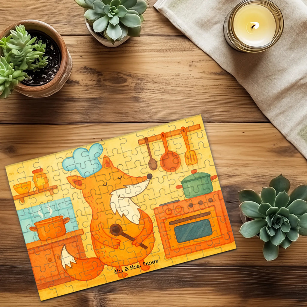 Puzzle Fuchs Koch Design Puzzle, Fuchs, Füchse, Koch Geschenk, Küche Deko, Küche Spruch, Party Spruch, witzig, Bäcker, Spruch lustig, Köche