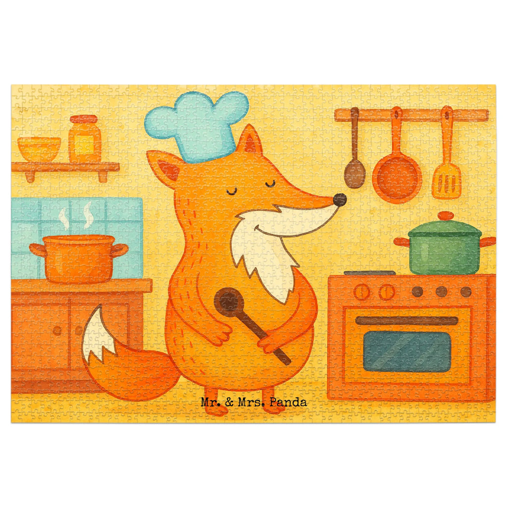 Puzzle Fuchs Koch Design Puzzle, Fuchs, Füchse, Koch Geschenk, Küche Deko, Küche Spruch, Party Spruch, witzig, Bäcker, Spruch lustig, Köche