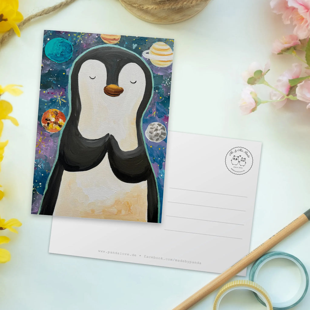 Postcard Penguin Universe Design North Pole, Penguins