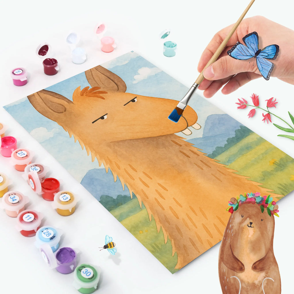 Malowanie według numerów głowa lamy zirytowany Design Bastelidee, Malen, Ausmalbild, Malen nach Zahlen, Künstler, DIY, Baseln, Kunstwerk, Kreativität, Lama, Alpaka, Azubi, Büro, Freundin, beste Freundin, Chef, Lamas, Partnerin, Büroalltag, Chefin, Recht haben, genervt sein