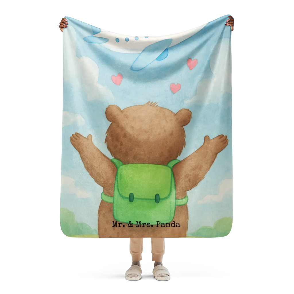 Sherpa Kuscheldecke Bär Flugzeug Design Liebe, Partner, Freund, Freundin, Ehemann, Ehefrau, Heiraten, Verlobung, Heiratsantrag, Liebesgeschenk, Jahrestag, Hocheitstag, für Ehemann, Geschenk für Partner, Geschenk für Freundin, für Männer, Hochzeitstag, Geschenk für Frauen, Valentinstag, Liebesbeweis, Mitbringsel