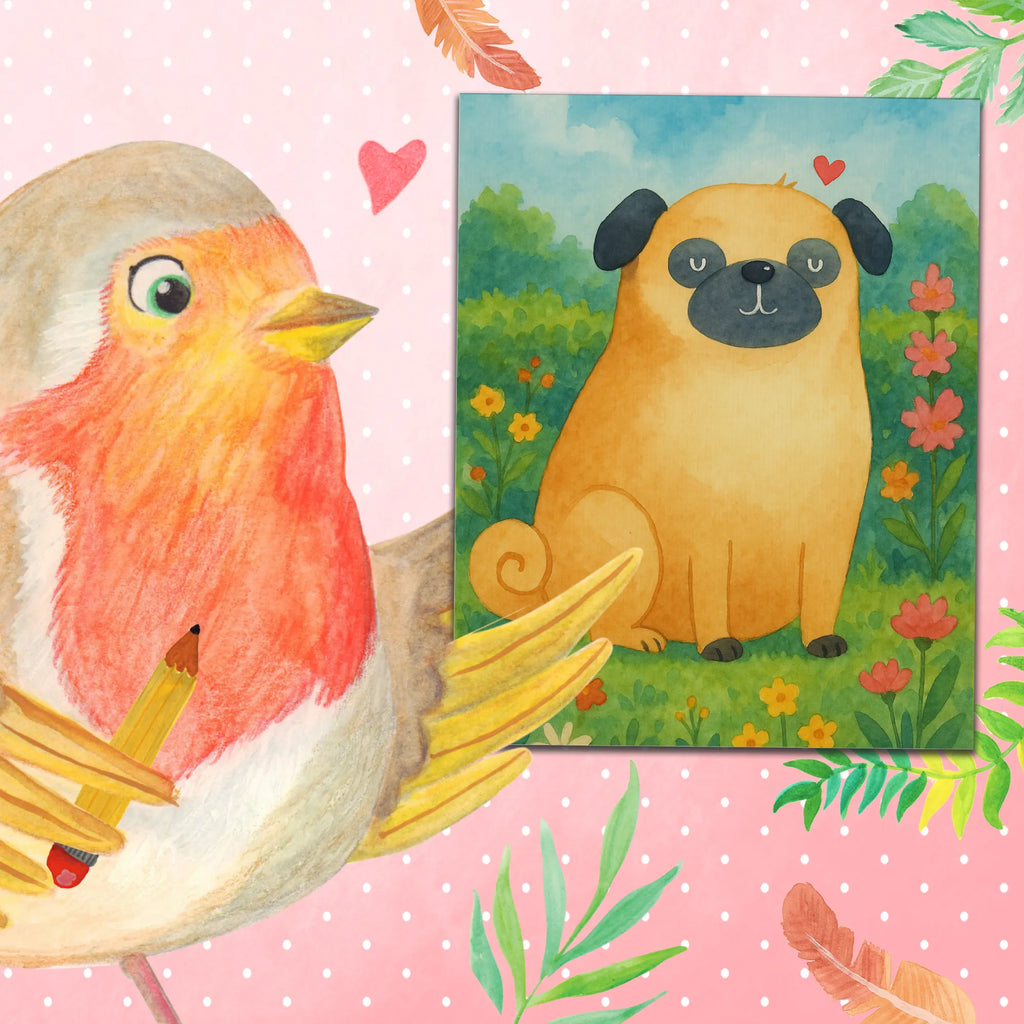 Malowanie według numerów Mops Design Ausmalbild, Malen nach Zahlen, Kunstwerk, Hund, Hundemotiv, Haustier, Hunderasse, Tierliebhaber, Hundebesitzer, Sprüche, Mops, Hundeliebe, Liebe