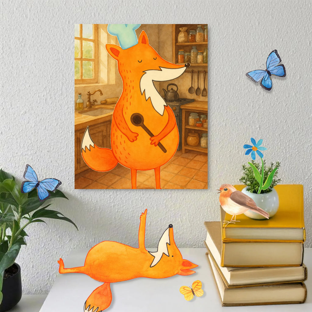 Paint by Numbers Fox A cook Design Ausmalbild, Kunstwerk, Malen nach Zahlen, Fuchs, Bäcker, Füchse, Küche Deko, witzig, Spruch lustig, Küche Spruch, Party Spruch, Köche, Koch Geschenk