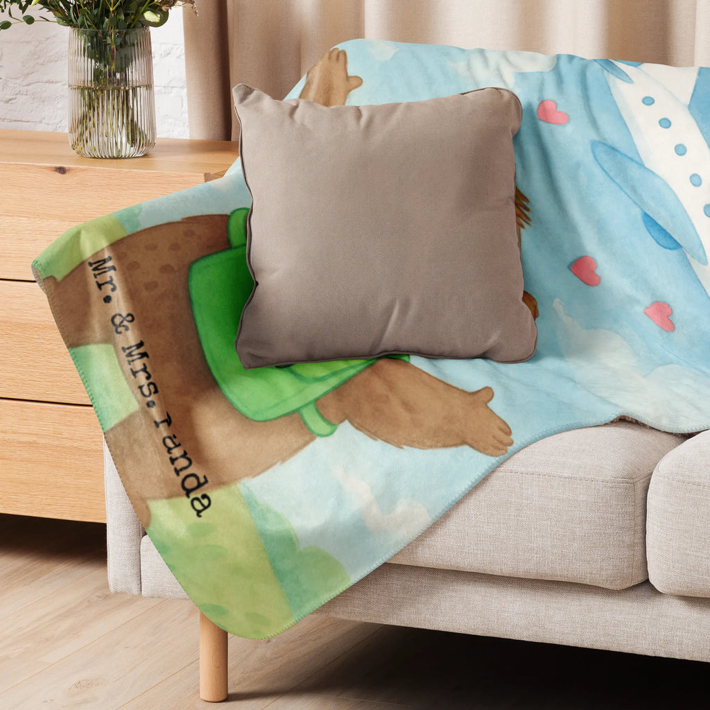 Sherpa Kuscheldecke Bär Flugzeug Design Liebe, Partner, Freund, Freundin, Ehemann, Ehefrau, Heiraten, Verlobung, Heiratsantrag, Liebesgeschenk, Jahrestag, Hocheitstag, für Ehemann, Geschenk für Partner, Geschenk für Freundin, für Männer, Hochzeitstag, Geschenk für Frauen, Valentinstag, Liebesbeweis, Mitbringsel