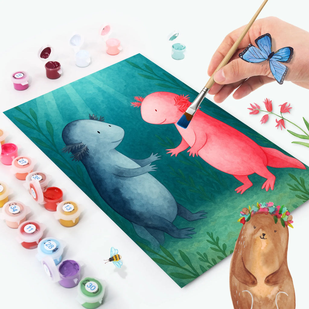 Paint by Numbers axolotl Love Design Kreativität, DIY, Ausmalbild, Kunstwerk, Künstler, Malen nach Zahlen, Malen, Bastelidee, Baseln, Axolotl, Molch, Verlobter, Ehemann, Axolot, Lurche, Liebe, Freund, Schwanzlurch, Lurch, große Liebe, Liebesbeweis, Valentinstag, Jahrestag