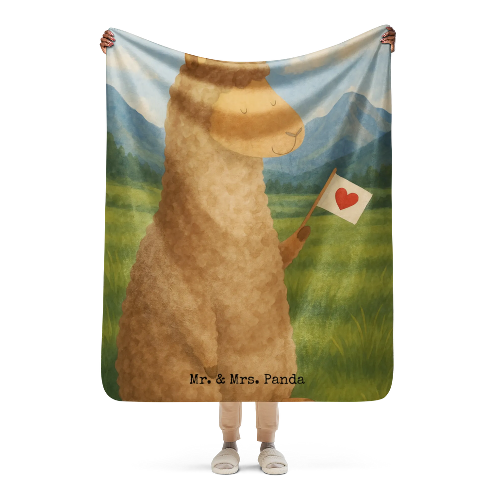 Sherpa Kuscheldecke Alpaka Fahne Design Alpaka, Lama, Liebe, Alpakas, Lamas